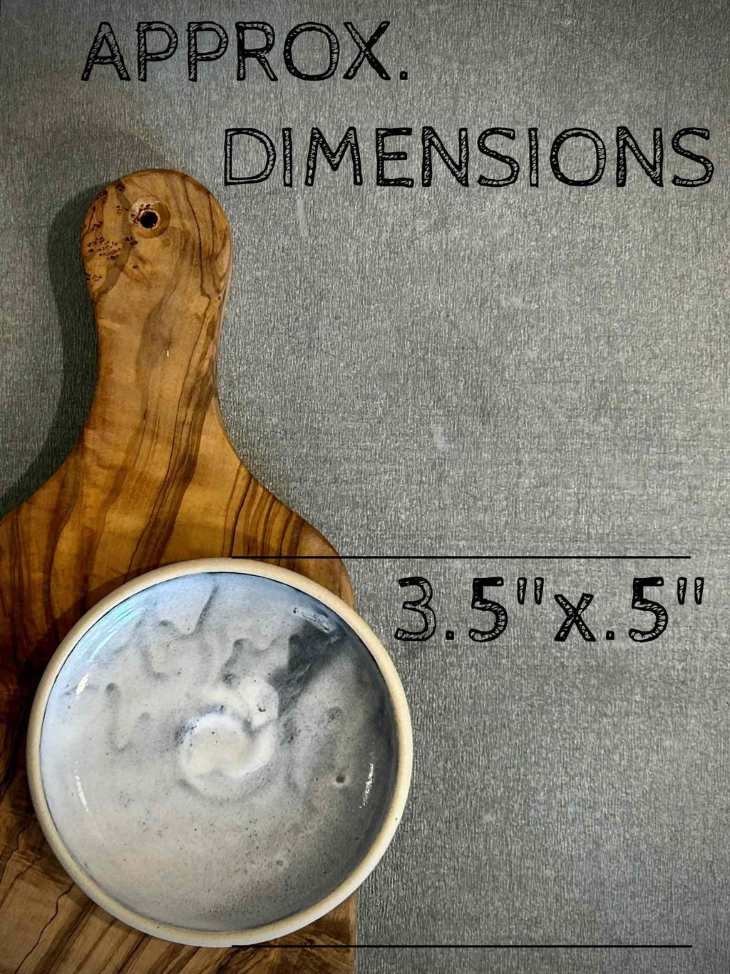 Handmade Ceramic Prep Plate Set | Linen Gray Stoneware Artisan Condiment Plates | Olive Oil Dipping Plates | Available in Sets of 4, 6 or 8