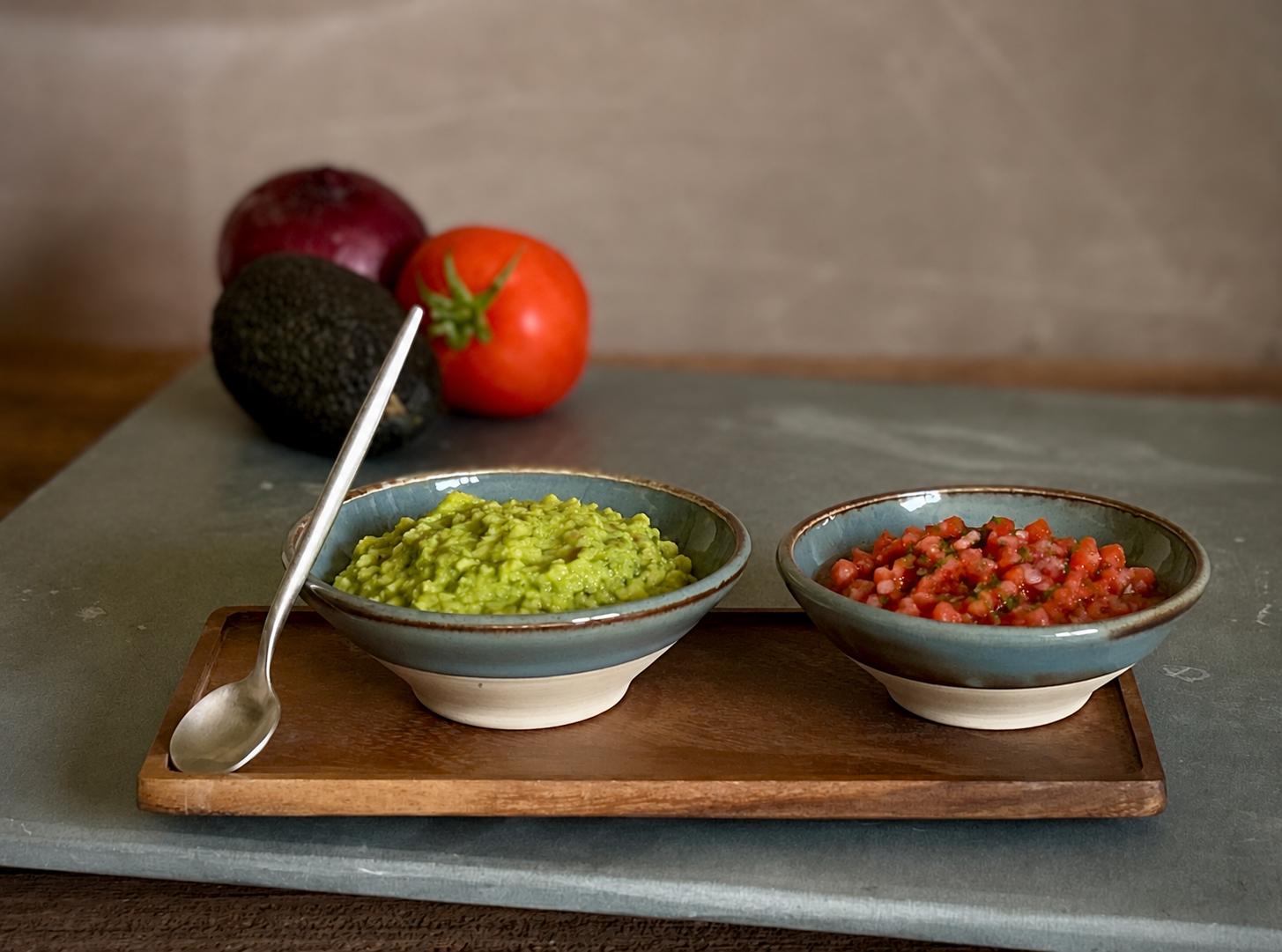 Handmade Ceramic Prep Bowl | River Drift Stoneware Mini Bowl | Pottery Pinch Bowl | Olive Oil Dipping Bowl | Condiment & Snack Bowl | Mezze