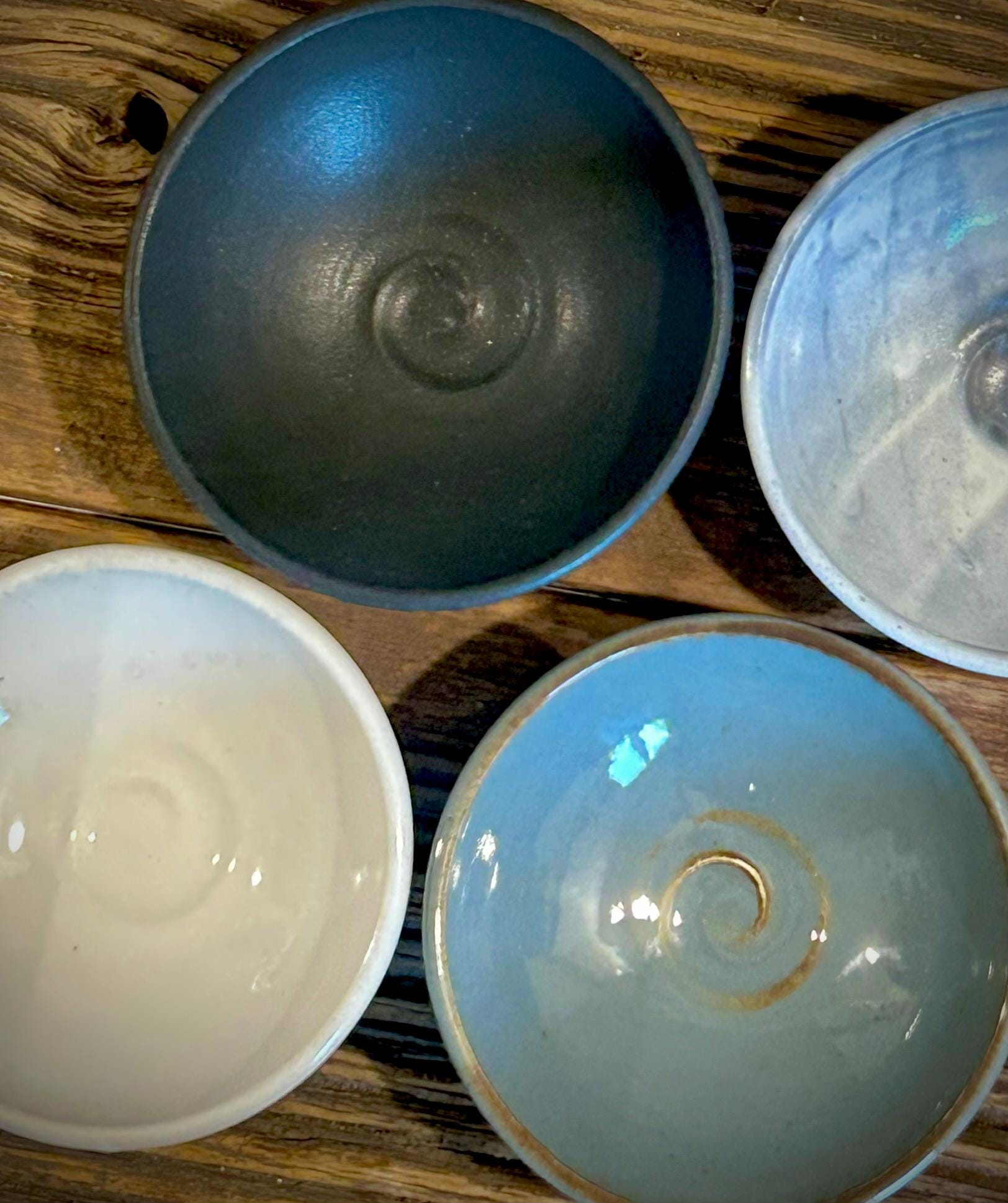Handmade Ceramic Prep Bowl | Linen Gray Stoneware Mini Bowl | Pottery Pinch Bowl | Olive Oil Dipping Bowl | Condiment & Snack Bowl | Mezze