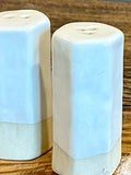 Handmade Ceramic Salt & Pepper Shaker Set | White Dove Artisan Stoneware Salt and Pepper Shakers | Modern Farmhouse | Pottery Kitchen Gift