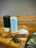 Handmade Ceramic Salt & Pepper Shaker Set | White Dove Artisan Stoneware Salt and Pepper Shakers | Modern Farmhouse | Pottery Kitchen Gift