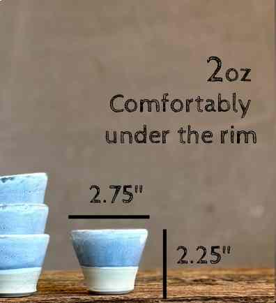 Handmade 4 oz Espresso Cup | Linen Gray Wide Artisan Ceramic Demitasse | Stoneware Cortado Cup | Handmade Espresso Lover Gift