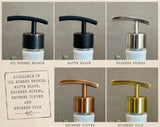 Replacement Pump for Stoneware Soap/ Lotion Dispensers | Brushed Nickel | Copper | Bronze | Gold | Black
