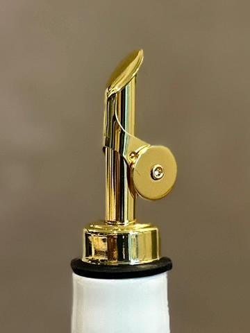 Weighted Oil Pourer Spout Replacement | Choice of Finish | Nickel, Black, Copper, Gold