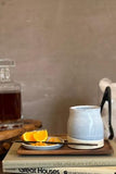 Handmade Ceramic Tumbler | Linen Gray Bell Stoneware Drinking Glass | Pottery Whiskey Tumbler | Lemonade | Tea | Juice