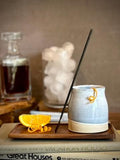 Handmade Ceramic Tumbler | Linen Gray Bell Stoneware Drinking Glass | Pottery Whiskey Tumbler | Lemonade | Tea | Juice