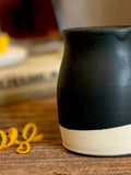 Handmade Ceramic Tumbler | Blackstone Bell Stoneware Drinking Glass | Pottery Whiskey Tumbler | Tea | Lemonade | Juice