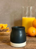 Handmade Ceramic Tumbler | Blackstone Bell Stoneware Drinking Glass | Pottery Whiskey Tumbler | Tea | Lemonade | Juice