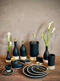 Handmade Ceramic Tumbler | Blackstone Bell Stoneware Drinking Glass | Pottery Whiskey Tumbler | Tea | Lemonade | Juice