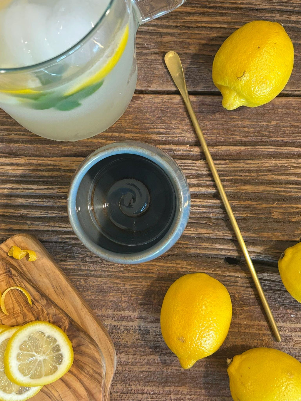Handmade Ceramic Tumbler | Riverdrift Bell Stoneware Drinking Glass | Pottery Whiskey Tumbler | Tea | Lemonade | Juice