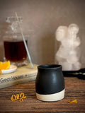 Handmade Ceramic Tumbler | Blackstone Bell Stoneware Drinking Glass | Pottery Whiskey Tumbler | Tea | Lemonade | Juice