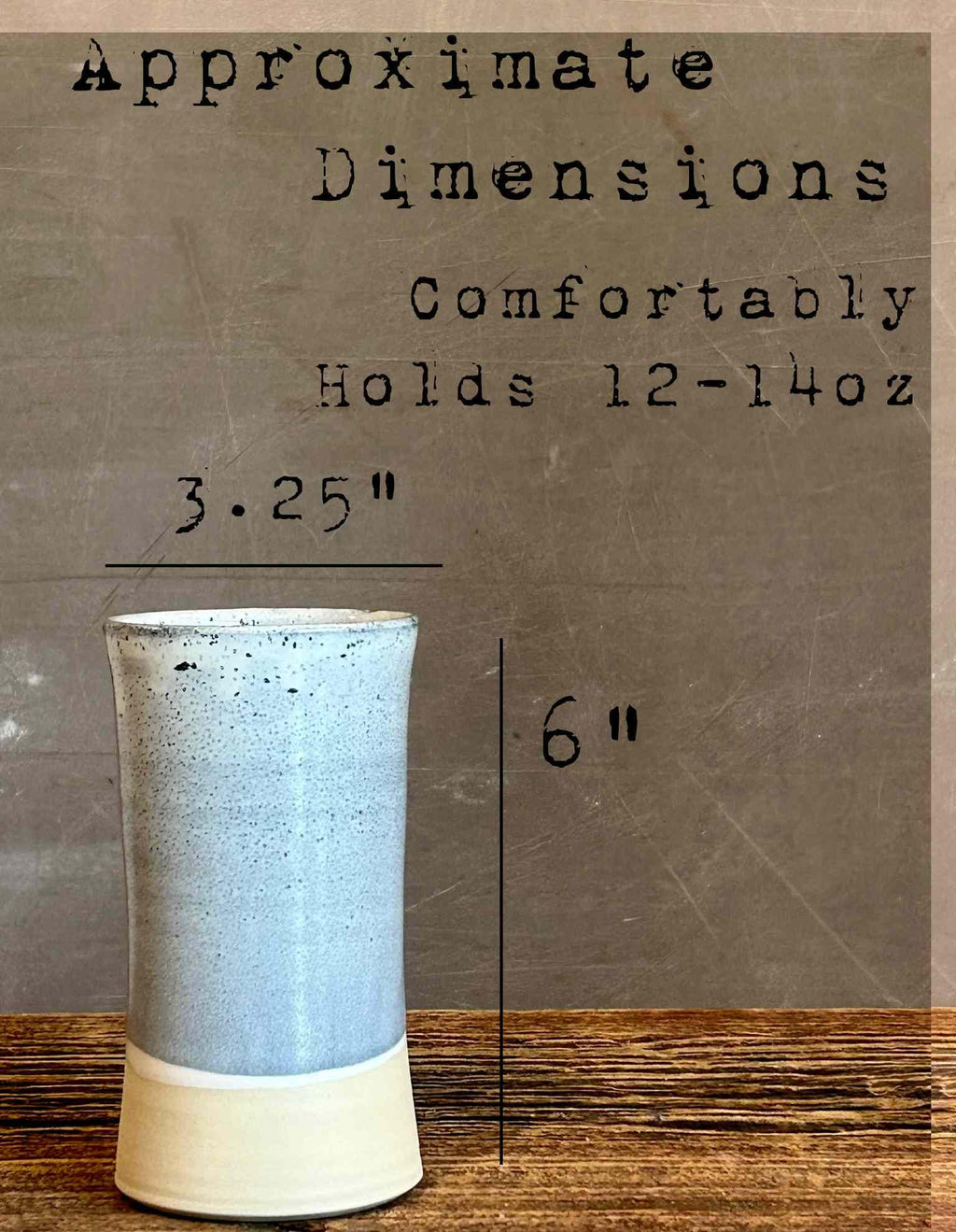 Handmade Ceramic Tumbler | Linen Gray Tall Stoneware Drinking Glass | Artisan Pottery Cup | Lemonade | Tea | Juice | Bath