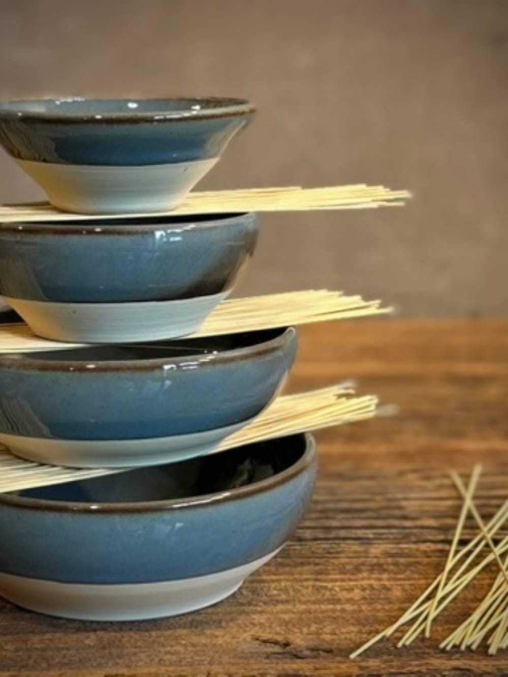Handmade Ceramic Serving Bowl | Riverdrift Artisan Stoneware Bowl | Pasta, Soup, Salad, Ramen & Snack Bowl | Choose Your Size