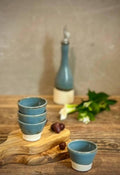 Handmade Ceramic Dip Bowls | Riverdrift Stoneware Appetizer & Condiment Bowls | Hummus, Salsa, Olive Bowls | Available in Sets of 4, 6 or 8