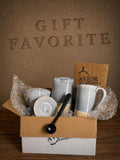 Handmade Stoneware Tall Mug | Linen Gray | Rustic Ceramic Coffee Cup | Wheel Thrown | Artisan Coffee Mug