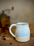 Handmade Stoneware Coffee Mug | Linen Gray Bell Ceramic Mug | Wheel Thrown Pottery | Farmhouse Coffee Cup | Artisan Gift