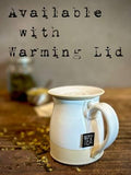 Handmade Stoneware Coffee Mug | White Dove Bell Ceramic Mug | Wheel Thrown Pottery | Farmhouse Coffee Cup | Artisan Gift