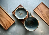 Handmade Stoneware Cappuccino Cup | Wheel-Thrown Riverdrift Ceramic Mug | Artisan Pottery | Rustic Coffee Cup | 10–12 oz