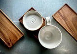 Handmade Stoneware Cappuccino Cup | Wheel-Thrown White Dove Ceramic Mug | Artisan Pottery | Rustic Coffee Cup | 10–12 oz