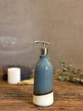 Handmade Ceramic Classic Soap Dispenser | Riverdrift Stoneware Soap Pump | Refillable Bathroom & Kitchen Pump | Modern Farmhouse Decor