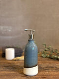 Handmade Ceramic Classic Soap Dispenser | Riverdrift Stoneware Soap Pump | Refillable Bathroom & Kitchen Pump | Modern Farmhouse Decor