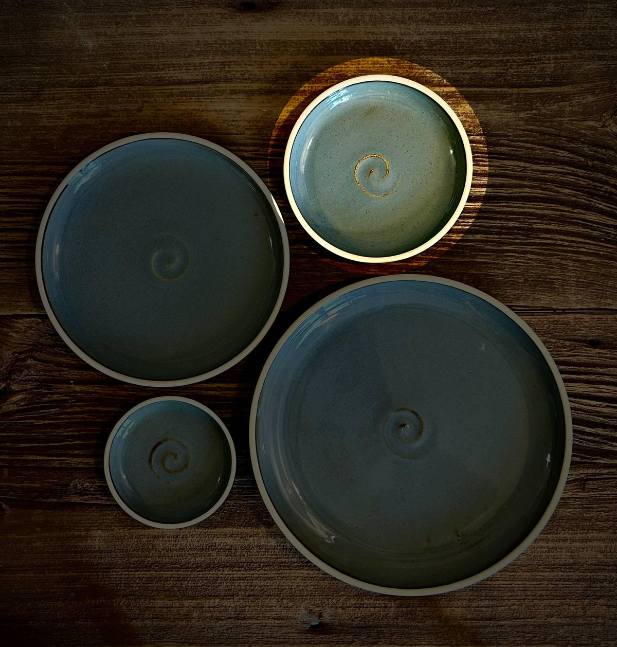 Handmade Ceramic Dinner Plates | Riverdrift Artisan Stoneware Dinnerware | Pottery Appetizer, Salad, Lunch & Dinner Plate | Choose Your Size