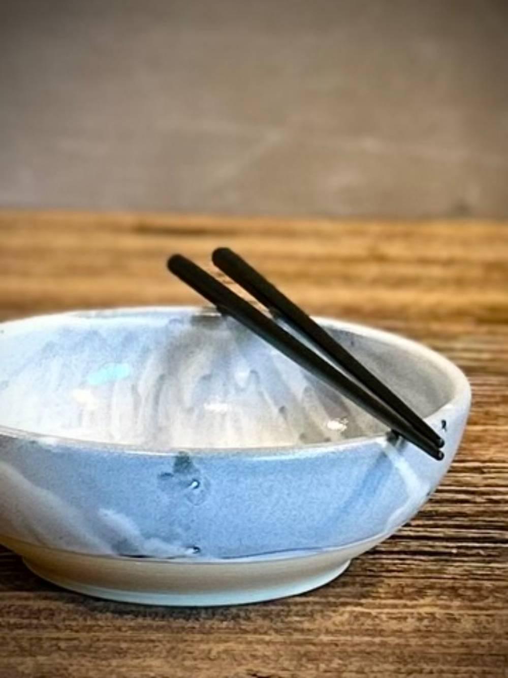 Handmade Ceramic Ramen Soup Bowl | Linen Gray Artisan Stoneware Bowl |