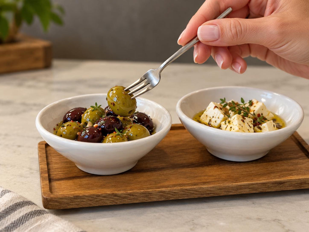 Modern Mini Fork| Stainless Steel Serving Platter Hors d'oeuvre Charcuterie Fork | Choose Your Finish