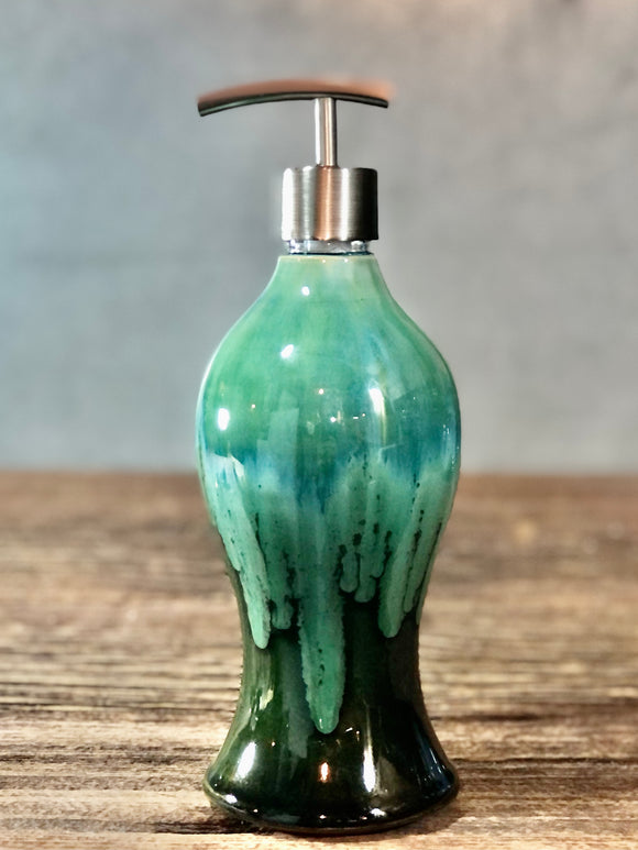 Stoneware Soap Dispenser, Soap Dispenser With Pump, Handmade Soap Disp –  Hands and fire