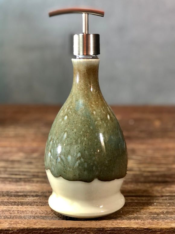 Hand thrown Stoneware Soap Lotion Dispenser Pump Midnight Blue Tall – AviOr  Pottery