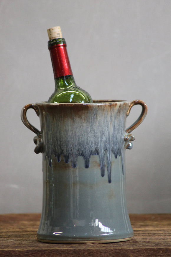 Wine Chiller Utensil Holder Volcano Blue
