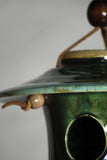 Hand Thrown Stoneware Pottery Bird House Rainbow Trout