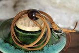 Hand Thrown Stoneware Pottery Bird House Rainbow Trout