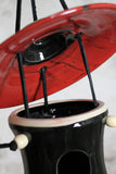 Hand Thrown Stoneware Pottery Bird House Saigon Red