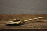 Stoneware pottery spoon rest Volcano Blue