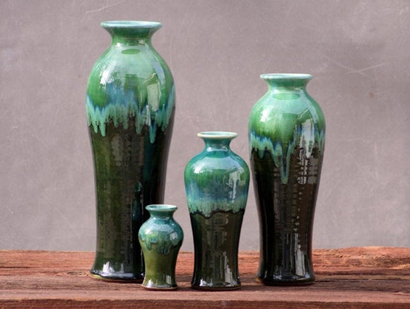 Wheel Thrown stoneware pottery Vase