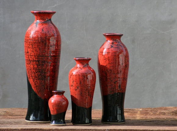 Wheel Thrown stoneware pottery Vase