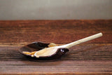 Stoneware pottery spoon rest Mocha Drip Caramel Coffee tone