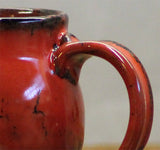 Hand Thrown Stoneware Pottery Mug Saigon Red Barrel Style