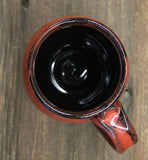 Hand Thrown Stoneware Pottery Mug Saigon Red Barrel Style